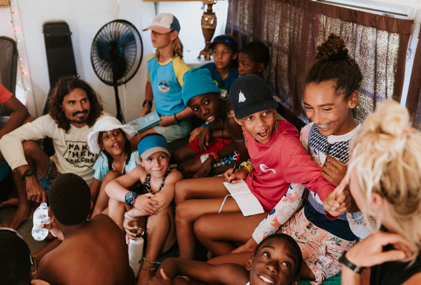 Young sailors spending time together at Eleuthera Sailing Academy
